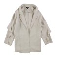 thumbnail image 1 of Alfani Veste pour Femmes Manches à Volants Ouvert devant Beige 1X, 1 of 1