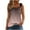Brown, variant on AherBiu Tank Tops for Women Square Neck Wide Strap Gradient Color Sleeveeless Summer Top Tees Shirts