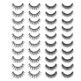 thumbnail image 3 of Pestañas postizas rizadas, 20 pares de maquillaje, pestañas postizas largas, pestañas postizas, las mejores de su clase, 3 of 8