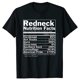 thumbnail image 1 of Camiseta divertida con información nutricional de Redneck, camisetas para exteriores, camisetas de algodón para hombre, ropa de verano, 1 of 7