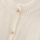 thumbnail image 5 of Suéter de cuello redondo para mujer, nuevo, informal y moderno, suelto, de color sólido, de manga larga, con cuello redondo y botones, chaqueta de suéter de cuello redondo, chaqueta de mujer con parte, 5 of 8