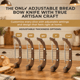 Australian Mountain Ash (Right-Handed) Adjustable Wooden Bagel & Bread ...