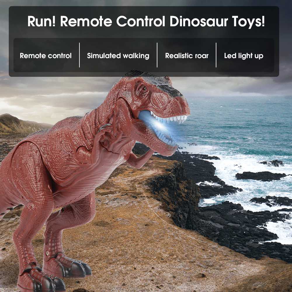 UUGEE Remote Control Dinosaur Toys for Boys Kids, 2.4G Electronic RC Dinosaur T-Rex Robot with Light Sound, Christmas Birthday Gifts Toys for 3 4 5 6 7 8+ Year Old Boy