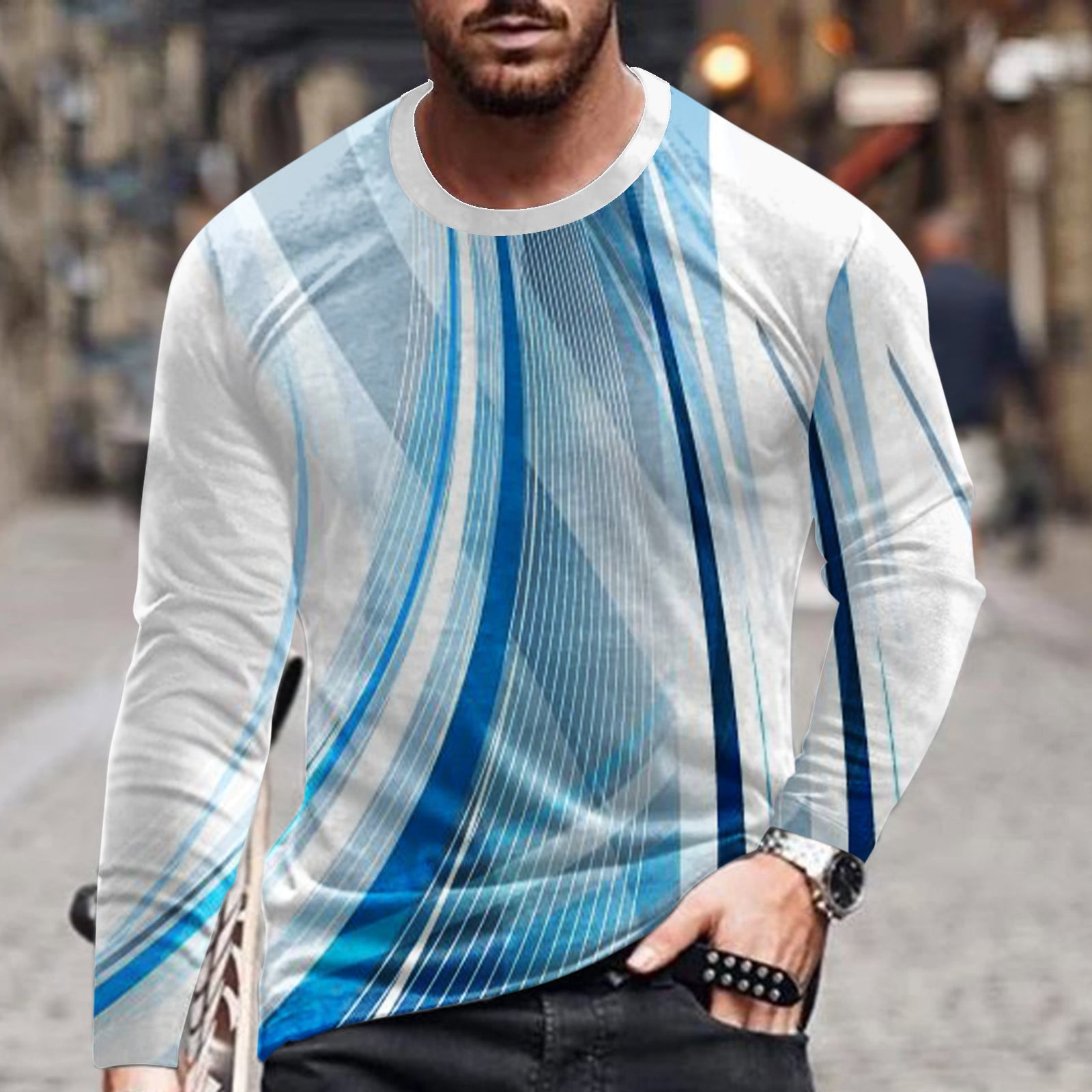 white and light blue designer shirt