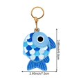 thumbnail image 2 of Hzzsbu Cartoon Keychain, Cute Little Fish Keyring, Fish Key Ring, Car Key Chain, Coin Purse Keychain Access Card Leather Case Cute Charm, 2 of 7
