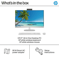thumbnail image 4 of HP 27" FHD Touchscreen All-in-One Desktop Computer, Intel 12-Core Ultra 7 Processor, 16GB RAM 1TB Storage (512GB SSD+512GB External), Wireless Keyboard & Mouse, Windows 11, PLUSERA Earphones, White, 4 of 6