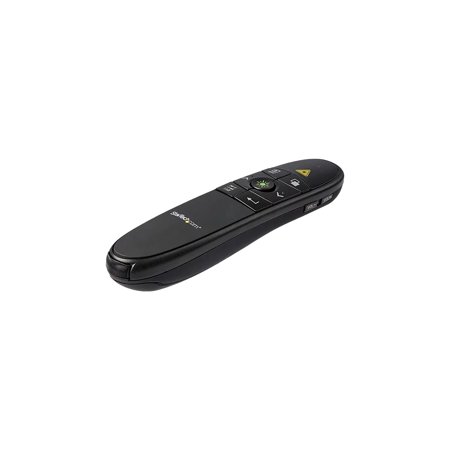 UPC: 0065030880367 | StarTech.com Wireless Presentation Remote with Green Laser Pointer – 90 ft. (27 m) – Black – PRESREMOTEG