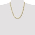 thumbnail image 2 of 10k Yellow Gold 6.75mm Concave Figaro Chain Necklace Pendant Charm, 2 of 9
