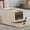 White, variant on Cat Litter Box, Drawer-Style Enclosed Large Odor-Control Kitty Toilet with Pull-Out Tray, for Kittens, Big Cats & Multi-Cat Homes, Gray