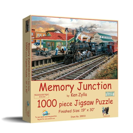 SUNSOUT INC - Memory Junction - 1000 pc Jigsaw Puzzle by Artist: Ken Zylla - Finished Size 19" x 30" - MPN# 39933