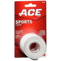 ACE Brand Sports Tape, 1.5 in. x 10 yds., White (Pack of 3)