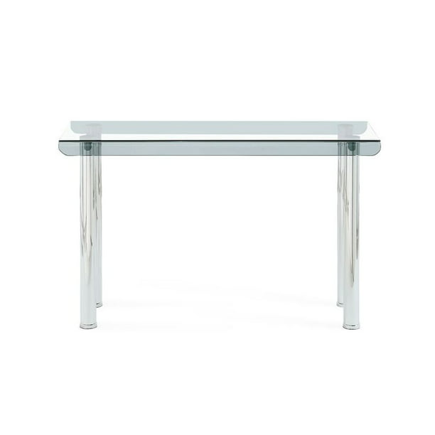 Global Furniture T6080 Tubular Silver, Global Furniture Console Table