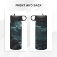 thumbnail image 3 of Easygdp Moonlit Night Sky Shark 18oz Sports Insulated Kettle With Straw Insulated Water Bottle For Running Hiking Cycling Climbing Man'S Womens Sports Water Bottle, 3 of 8