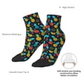 thumbnail image 6 of Fuzoiu Colorful Pineapple Print Adult Socks, Crew Moisture-wicking Socks, Unisex Cushion Crew Socks,Casual Sports Ankle Socks, 6 of 7