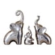 thumbnail image 1 of 3 estatuas de elefantes para decorar tu escritorio, esculturas de animales modernas y coleccionables. Plateado, 1 of 9