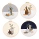 thumbnail image 2 of Kit de con patrones de flores Kits de con ropa de , aros de , agujas instrucciones, 2 of 6