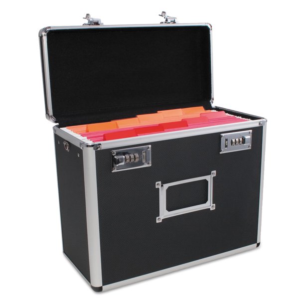 Advantus Locking Security File Box, Letter, 13 3/8 x 7 1/4 x 12 1/4