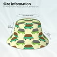 thumbnail image 3 of Sikiie Turtle On Skateboard Reflective Double-Sided Bucket Hat, Sun Hat, for Gardening, Beaching, Camping, Hiking, Fishing, 3 of 6