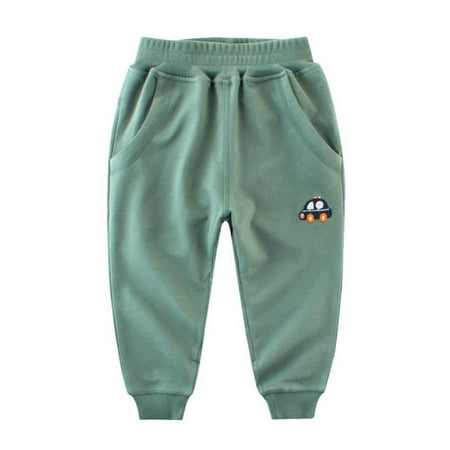 

Promotion!Autumn Winter Children Boy Cartoon Car Pants Boy Cotton Sports Trousers Casual Loose Solid Color Kid Long Pants For boy