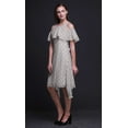 thumbnail image 4 of Bimba Damask Printed Womenâ€™s Cold Shoulder Tunic Party Round Neck Shift Dress-XX-Large, 4 of 6