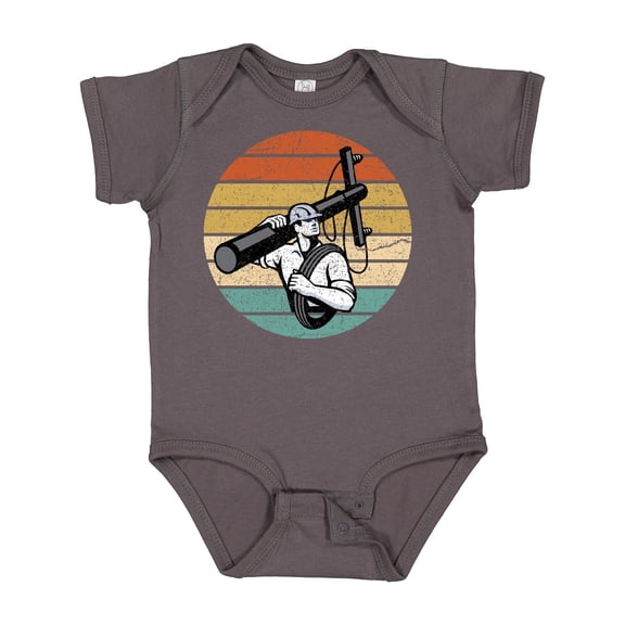 Inktastic Lineman Retro Line Worker Boys Baby Bodysuit