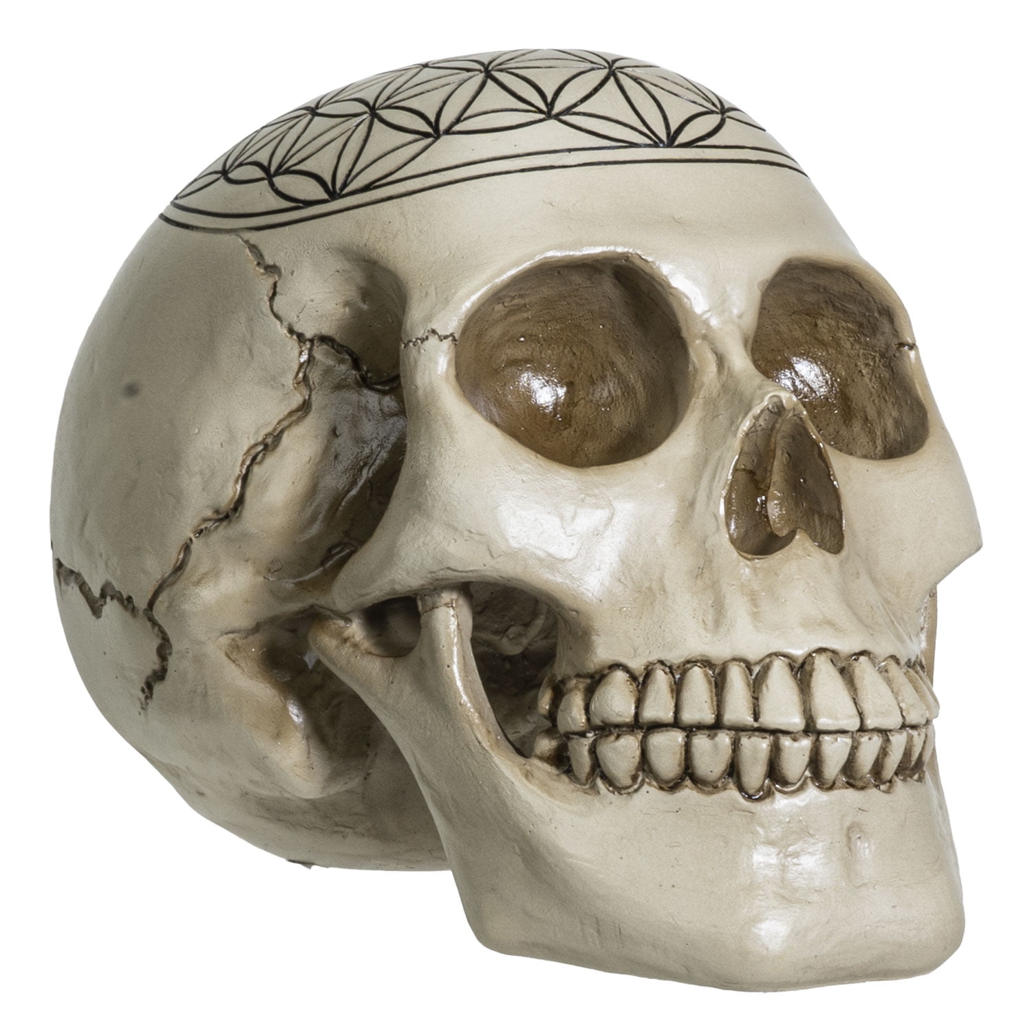 2" Translucent White Clear Skull Head Bust Figurine Figure Cool Project Idea 