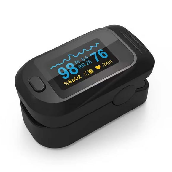 Finger Pulse Oximeter, Heart Rate Oxygen Saturation Monitor, Batteries and Lanyard included