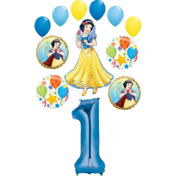 Snow White Party Supplies Princess 1st Birthday Balloon Bouquet Decorations