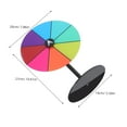 thumbnail image 2 of CIMAXIC Roue de Prix de Fête : Roue Tournante en Acrylique avec Base Robuste, Surface Effaçable à Sec - Roulette de Table Colorée pour Jeux de Fête, Salons Commerciaux, Événements de Carnaval et Activités des Fêtes, 2 of 4