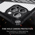 thumbnail image 5 of AS For iPhone 14 Pro Case Folding Kickstand PC TPU Anti Drop Phone Cover - Navy Blue, 5 of 5