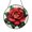 Acrylic 3.5 Inch, variant on Camellia Flower Stained Glass Window Suncatcher, Rich Red Floral Art Decoration