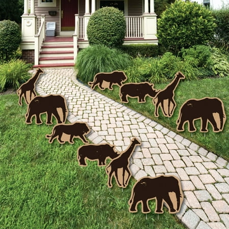Wild Safari Lawn Decorations Outdoor African Jungle Adventure