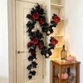 thumbnail image 5 of YIKA Halloween Pumpkin Garland - 68" Fall Leaf Decor for Mantle, Staircase & Porch, Outdoor/Indoor Autumn Thanksgiving Party Decoration (Multicolor), 5 of 6