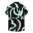 thumbnail image 4 of CALAFEBILA Men's Hawaiian Shirts Plus Size Casual Button Down Tropical Print Short Sleeve Holiday Beach Shirts Loose Fit Summer Mens Tops, 4 of 9