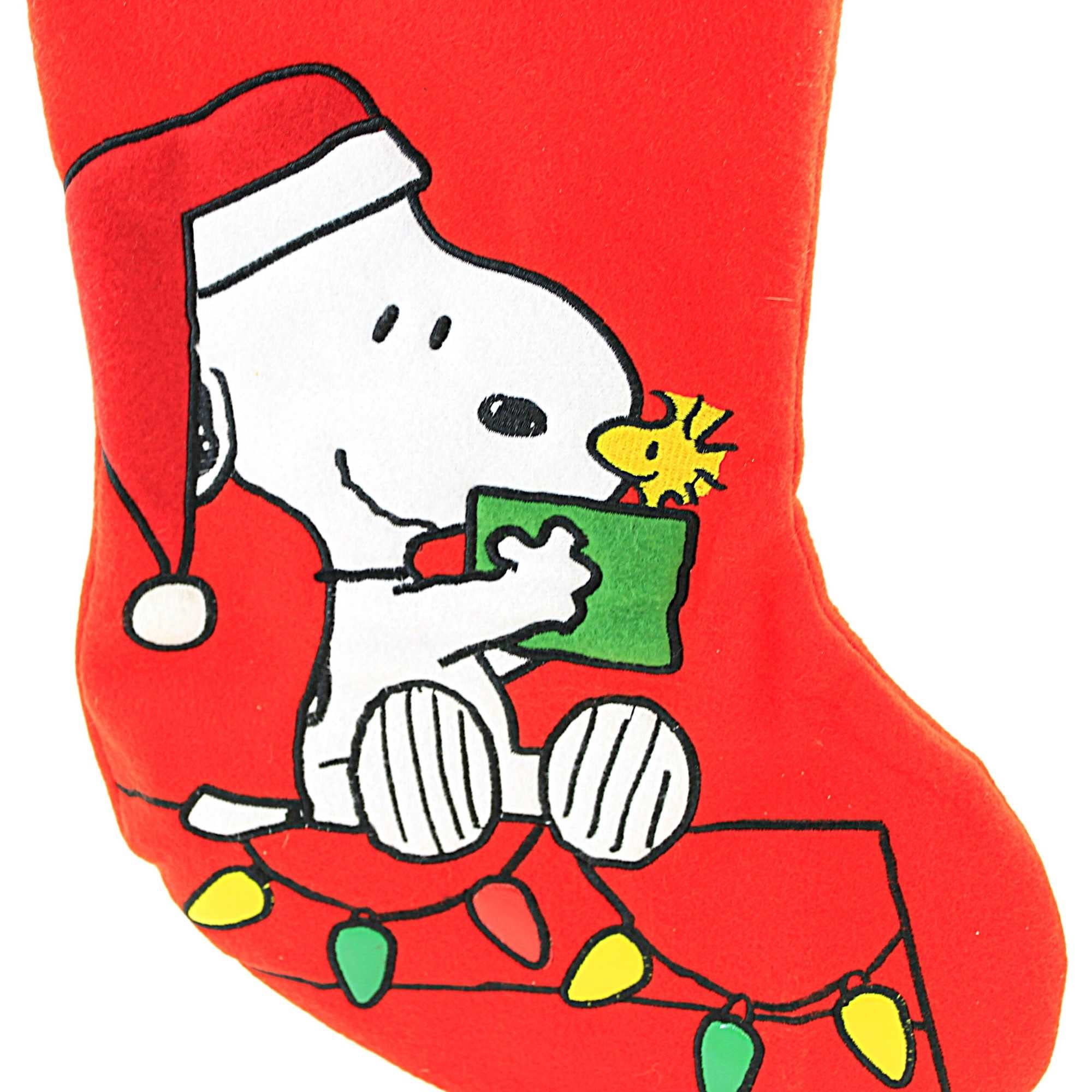 Peanuts Snoopy Applique Stocking