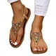 thumbnail image 4 of Sandalias bohemias de gran tamaño, zapatos de playa informales con cuentas a la moda de verano para mujer, zapatos de mujer de estilo romano, 4 of 4
