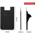 thumbnail image 5 of Phone Card Holder for Back of Phone, Stick On Silicone Credit Card Holder for iPhone Android, 5 of 5