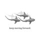 thumbnail image 2 of Camiseta vintage de algodón con texto "Sick the Shark Keep Moving", 2 of 7