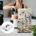 thumbnail image 5 of ZIATUBLES Dustproof Protector for Juice Extractors Multi-Function Washable Kitchen Appliance Storage Bag Stain Resistant Countertop Decor Case, Butterfly Lavender Daisy Print, 8 "W x 8 "D x 17 "H, 5 of 7