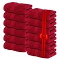 thumbnail image 5 of Infinitee Xclusives 12 Pack Premium Red soft Wash Cloths and Face Towels, 13x13 100% Cotton, 5 of 9
