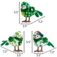 thumbnail image 2 of Fankiway St.Patrick's Day Birds Decorations and Ornaments, St.Patrick's Day Birds Decor, Fabric Bird Figurines with Leaf Clovers, Tabletop Standing Bird Ornaments, Irish Style Holiday Bird Ornaments, 2 of 6