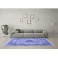 thumbnail image 3 of Ahgly Company Machine Washable Indoor Rectangle Persian Blue Traditional Area Rugs, 5' x 7', 3 of 4
