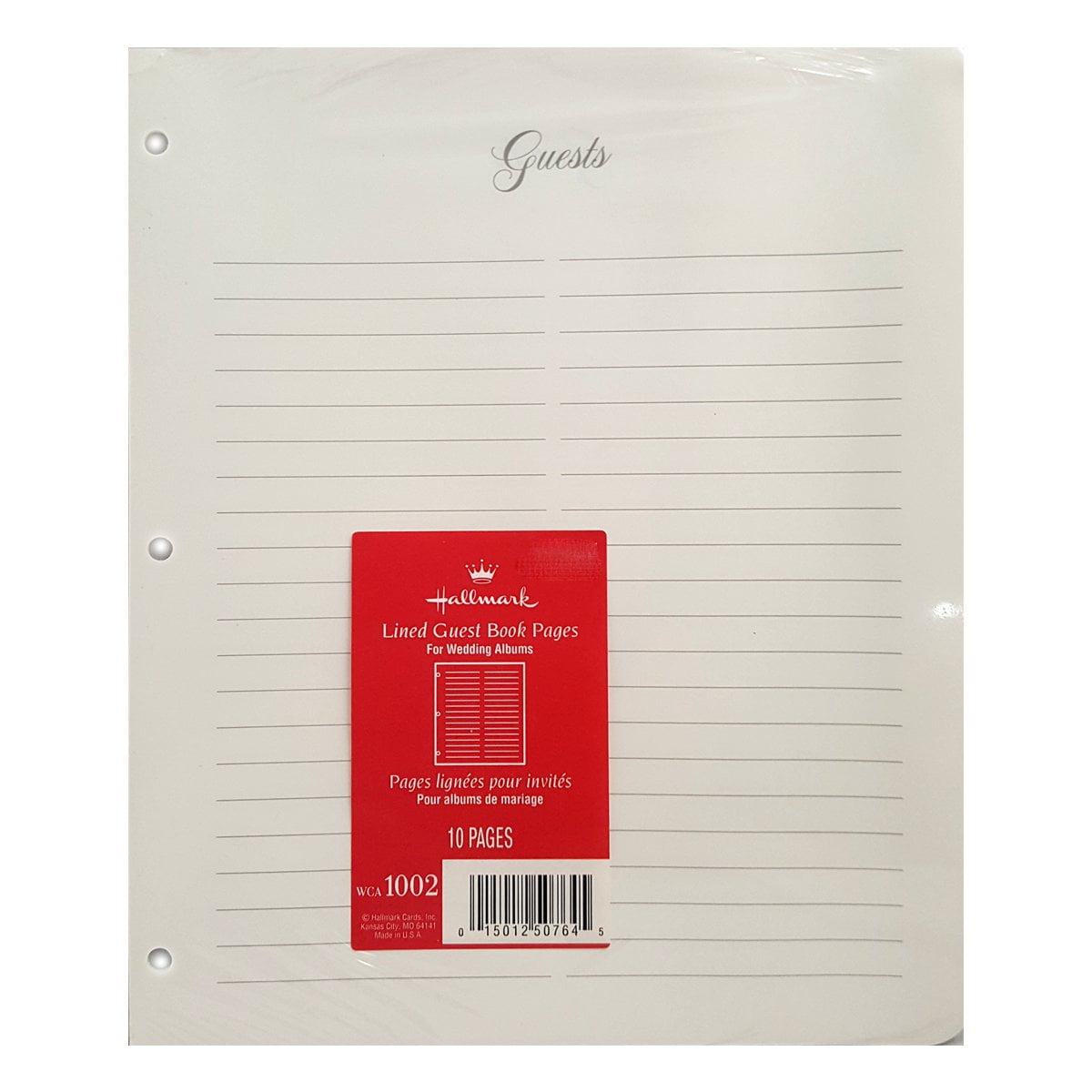 Hallmark Lined Guest Book Pages For Wedding Album WCA1002