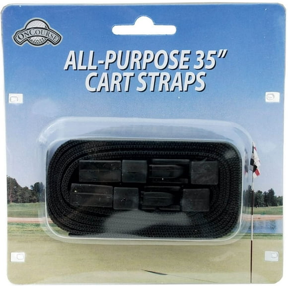 J & M Golf Cart Straps (2 Pack) with Easy Release Buckle