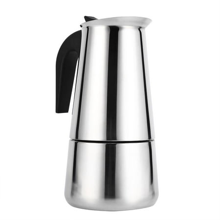 

EBTOOLS 200ml/300ml/450ml Stainless Steel Moka Pot Coffee Maker Stove Home Office Use Moka Coffee Maker Moka Pot