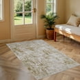 thumbnail image 4 of UERMEI 3'x5' Area Rugs for Entryway, Washable Non-slip Soft Indoor Door Mats, Modern Abstract Throw Rug for Bedroom Laundry Room Carpet, Gold Brown, 4 of 11
