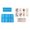 Blue, variant on Yihuala Versatile Silicone Epoxy Casting Mold for Makeup Storage Rack Perfect for Home, Travel, and Professional Use