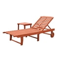 thumbnail image 1 of Malibu Outdoor Patio Wood Beach & Pool Lounge Set, 1 of 5