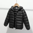 thumbnail image 2 of mgoYE Kids Boys Girls Winter Coat Girls Puffer Jacket Baby Warm Winter Coats Boys Packable Outerwear for School and Outdoor Activities(Black,4-5 Years), 2 of 9
