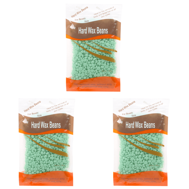Frijoles Cera Dura Depilatoria 100 G Corporal para Hombres Y Mujeres (Aloe Vera)